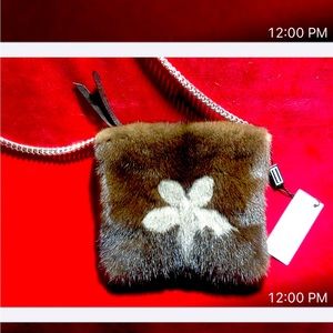 Imported Bison leather crossbody from Italy